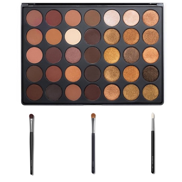 Morphe 35R Ready, Set, Gold Artistry Palette + 3 Brushes
